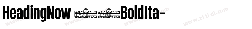 HeadingNow 46BoldIta字体转换